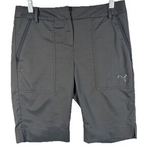 Puma 31" Men's Golf Shorts Dry Cell  Black Performance Flat Front Pockets Logo